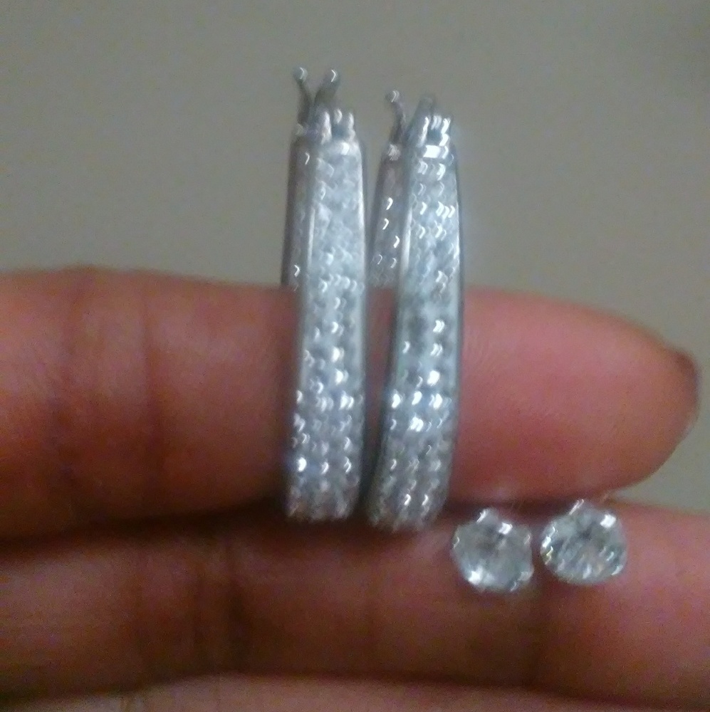 Swarovski Crystal earrings in silver